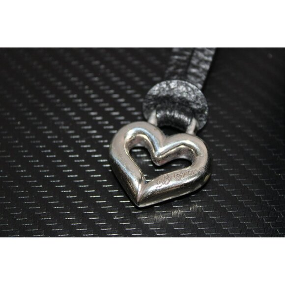 Brighton Black Leather Shoulder Purse w/Cheetah Print Inside - Picture 3 of 7